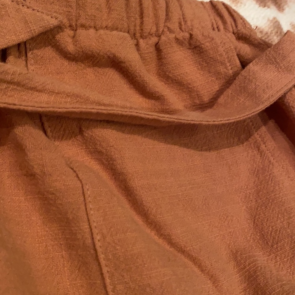 Rust High Waisted Shorts - Picture 6 of 6